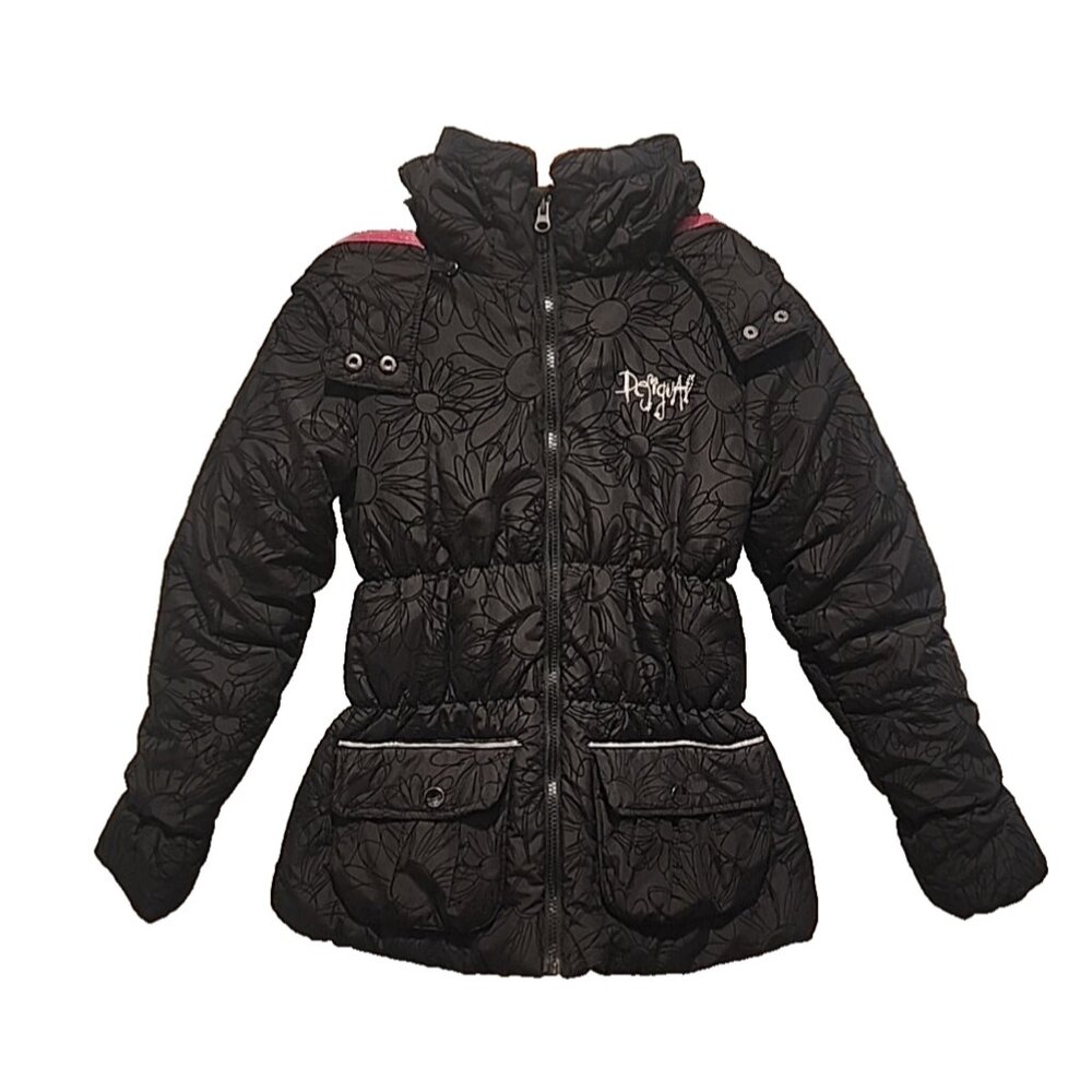 DESIGUAL size 11 - 12 Girls Winter Jacket puffer coat with hood designer style